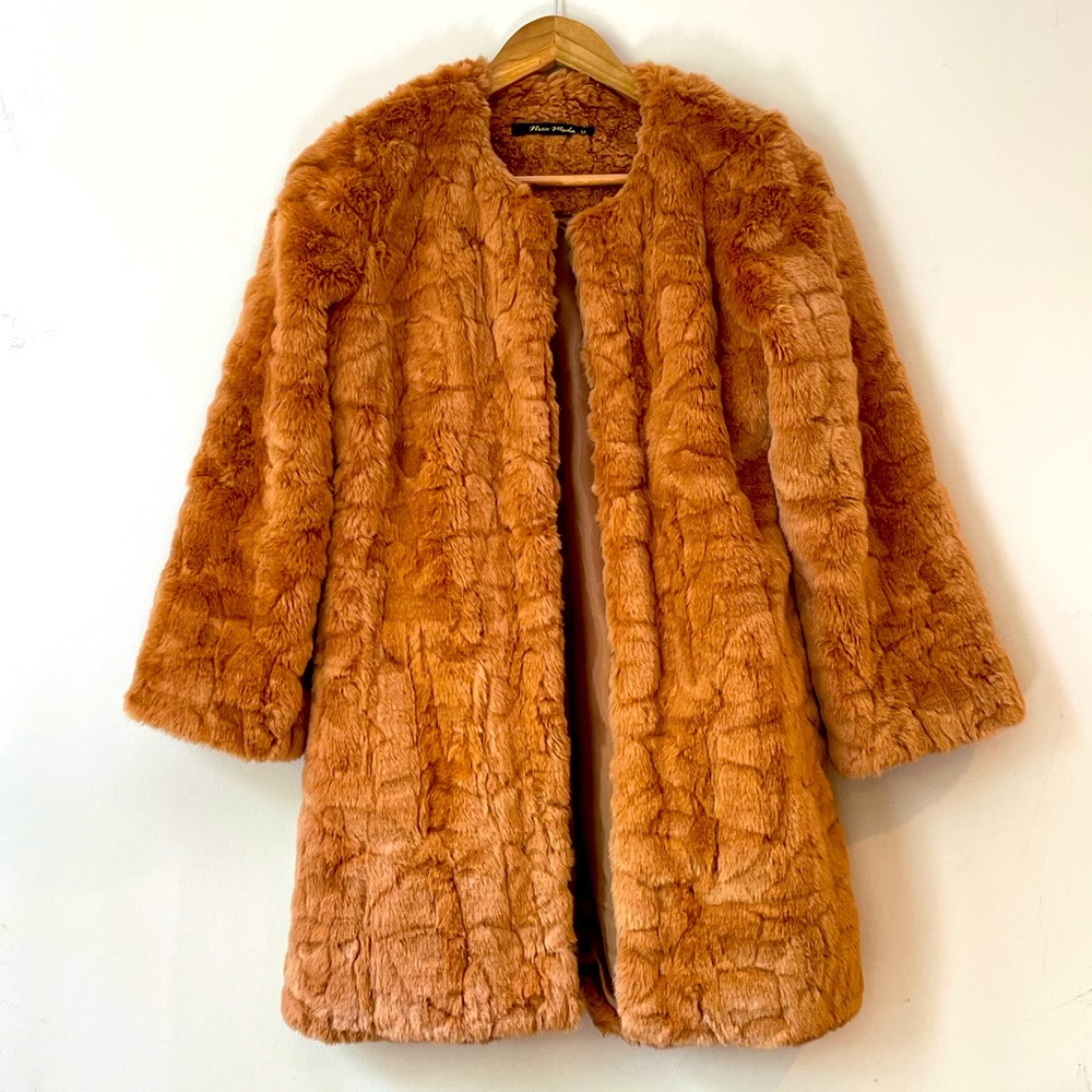 Fluffy Faux-Fur Miss Moda Coat